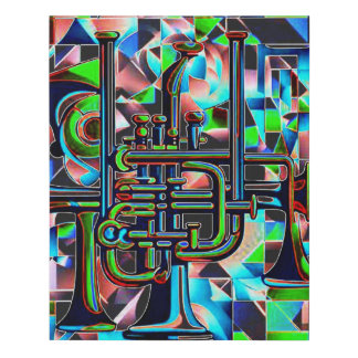 Musica 1 faux canvas print