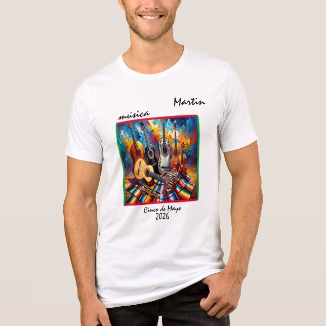 "Musica" Customisable Tri-Blend Shirt (Front)