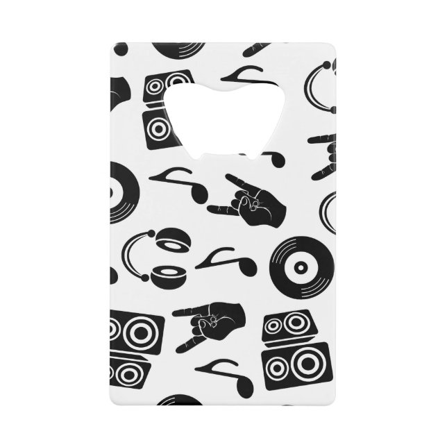 Musical Accessories: Monochrome Vintage Pattern. (Front)
