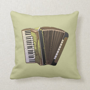 MUSICAL ACCORDION ILLUSTRATION CUSHION