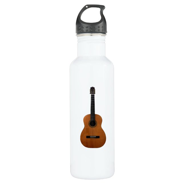 Musical Acoustic Guitar 710 Ml Water Bottle (Front)