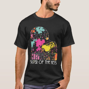 Musical Acoustic Master Of The Keys String Pianist T-Shirt