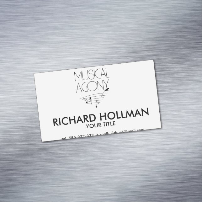 Musical agony 	Magnetic business card (In Situ)