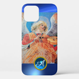 MUSICAL ANGEL , Blue Sapphire Monogram iPhone 12 Case