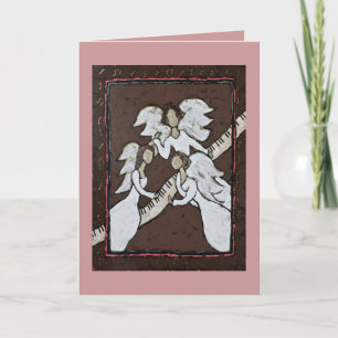 musical angel trio card