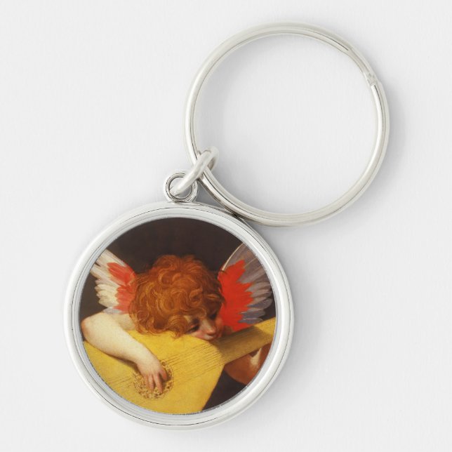 Musical Angel Vintage Key Ring (Front)
