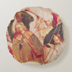 Musical Angels Round Cushion