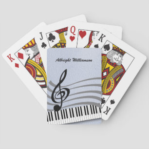 Musical Appreciation Design personalise with name Playing Cards