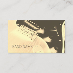 Musical artist guitar artistic cover business card