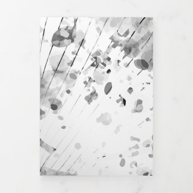 Musical Atmosphere 1 Tri-Fold Holiday Card (Cover)