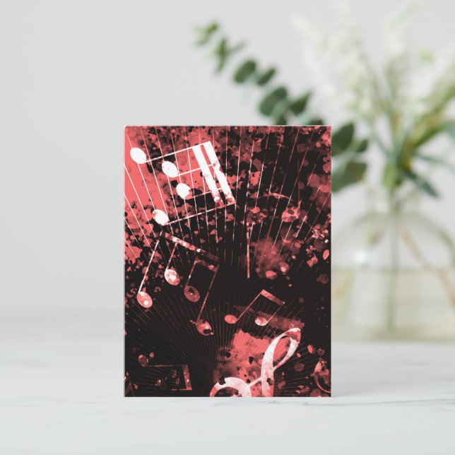 Musical Atmosphere 4 Holiday Postcard (Standing Front)