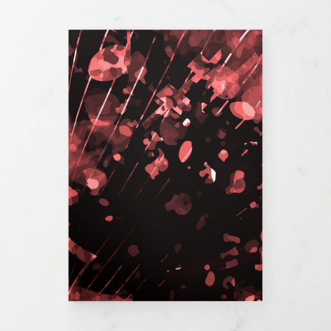 Musical Atmosphere 4 Tri-Fold Holiday Card (Cover)