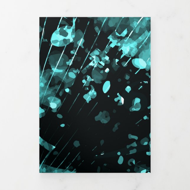 Musical Atmosphere 6 Tri-Fold Holiday Card (Cover)