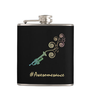 Musical Awesomesauce Colourful Trumpet Flask