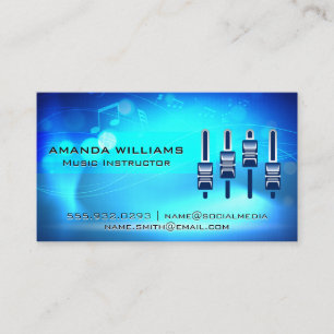 Musical Background   Sound Engineer Business Card