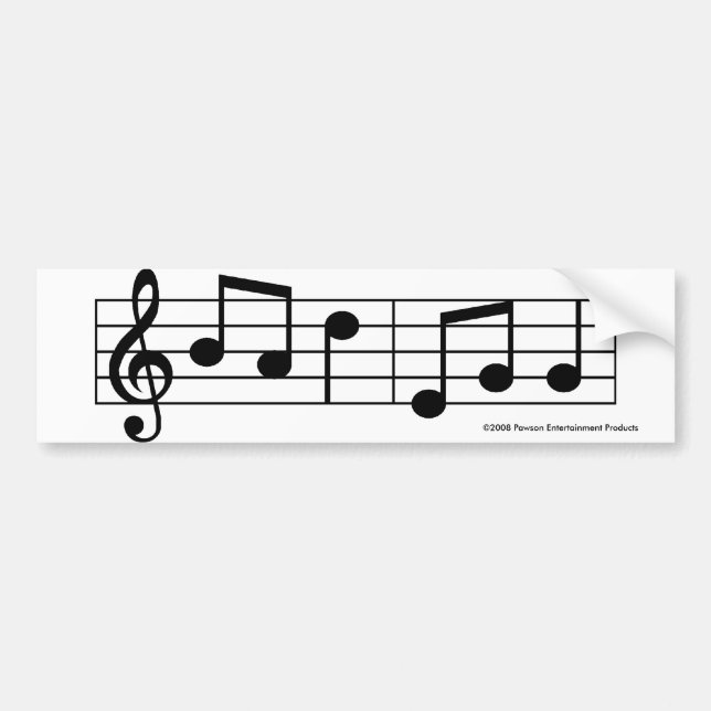 Musical Bad Egg Bumper Sticker (Front)