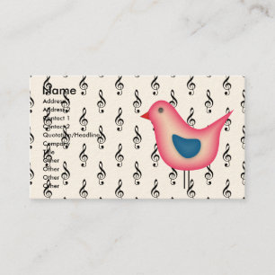 Musical Birdie Business Card