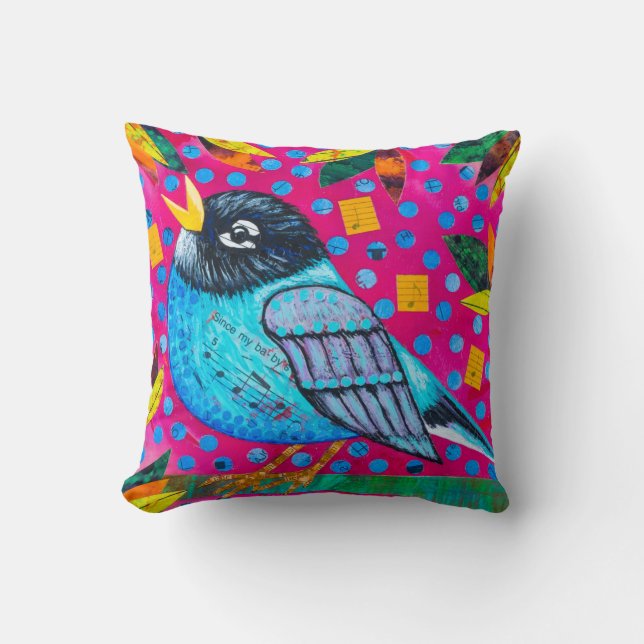 Musical Birds Cushion (Front)