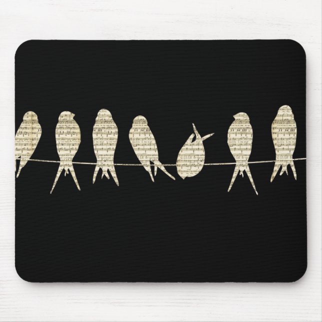 Musical Birds Mouse Mat (Front)