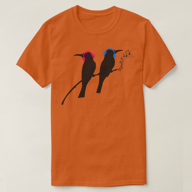 Musical birds T-Shirt (Design Front)