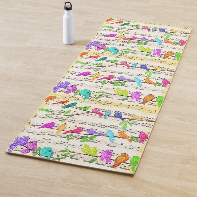 Musical Birds Yoga Mat (In Situ)