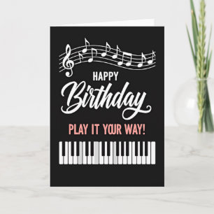 Musical Birthday Notes Card