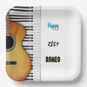 Musical Birthday Paper Plate