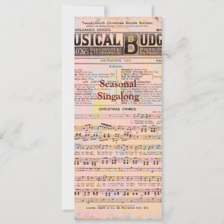 Musical Budget Christmas Invitation