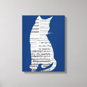 Musical Cat Canvas Print