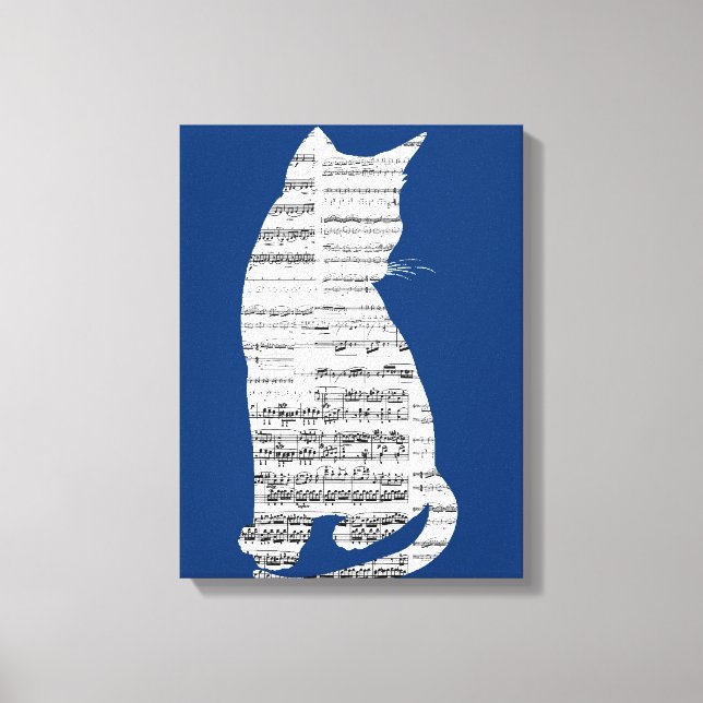 Musical Cat Canvas Print (Front)