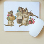 Musical Cats Mouse Mat<br><div class="desc">Vintage musical cats</div>