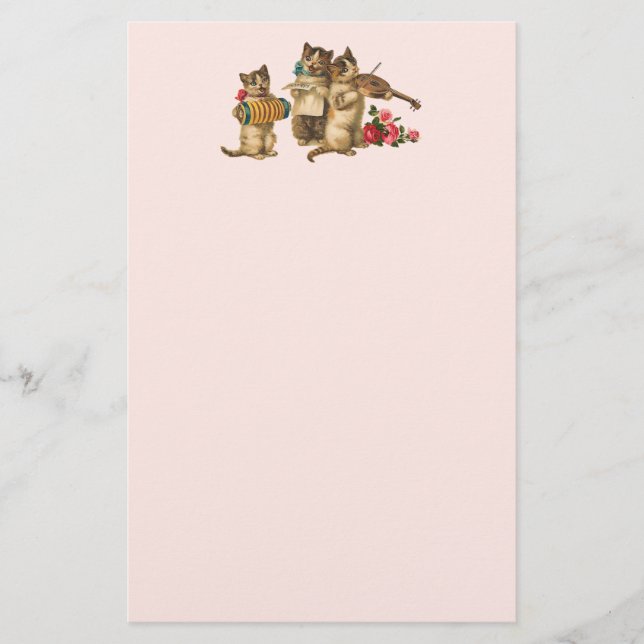 Musical Cats Stationery (Front)