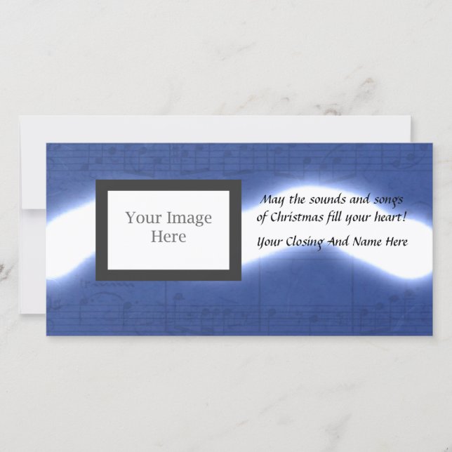 Musical Christmas Holiday Card (Front)