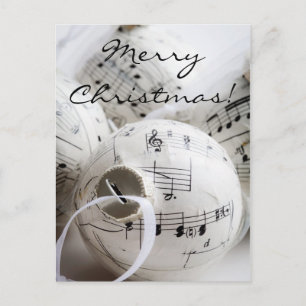 Musical Christmas postcard