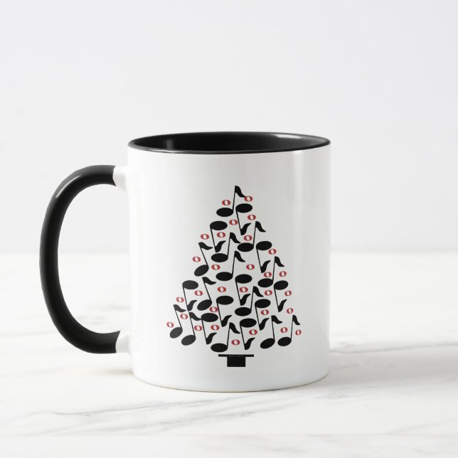 Musical Christmas Tree Mug (Left)