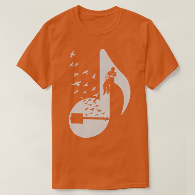 Musical Cigar Box Guitar T-Shirt (Design Front)