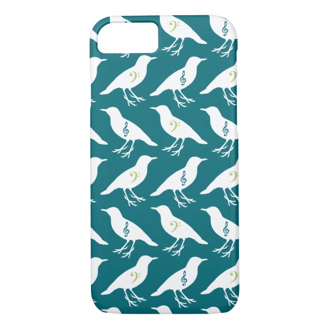 Musical Clef Birds Case-Mate iPhone Case (Back)