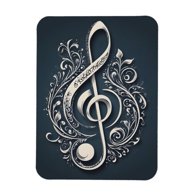Musical Clef Note Magnet (Vertical)