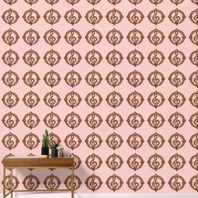 Musical Clef Note Wallpaper (Hallway)