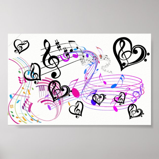 Musical Colors & Notes on Value Poster (Front)