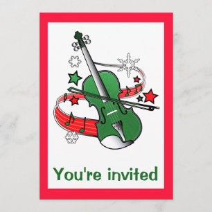 Musical Concert with Violin Invitation
