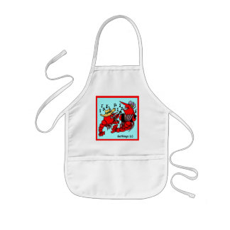 MUSICAL CRAWFISH KIDS APRON