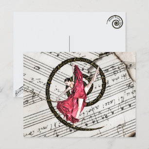 Musical Dancer Postcard