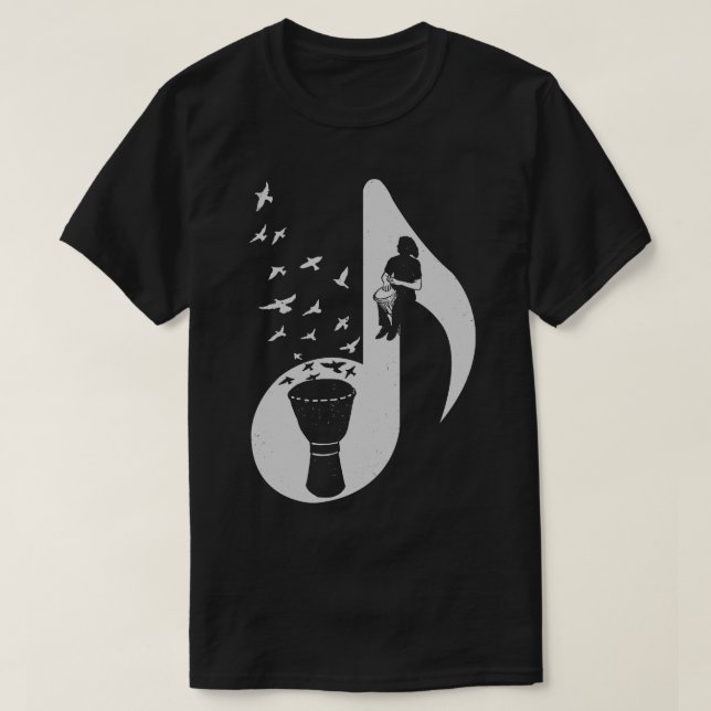 Musical Djembe T-Shirt (Design Front)