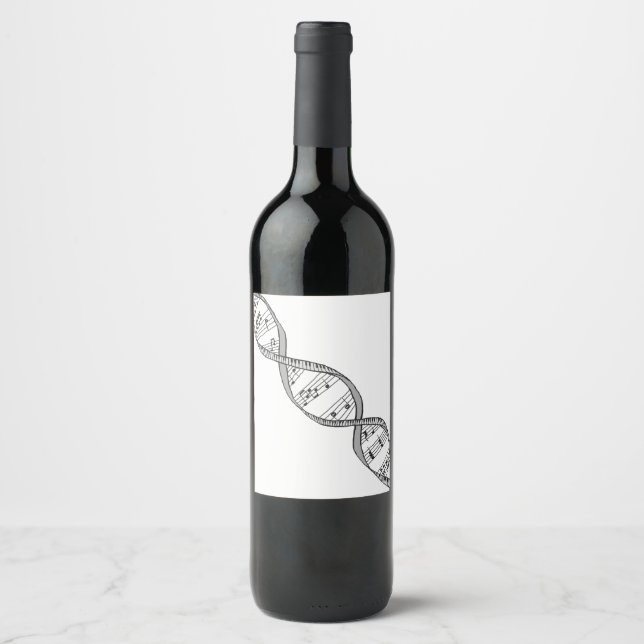 Musical DNA Wine Label (Front)