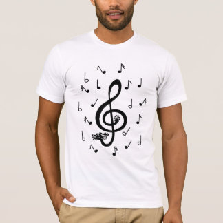 Musical Dragon treble clef notes Shirt