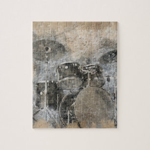 Musical drum kit jigsaw puzzle