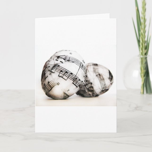 Musical Easter eggs Holiday Card (Front)