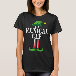 Musical Elf Matching Family Group Christmas Party T-Shirt
