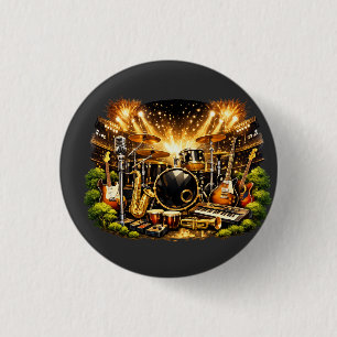 Musical Equipment 3 Cm Round Badge